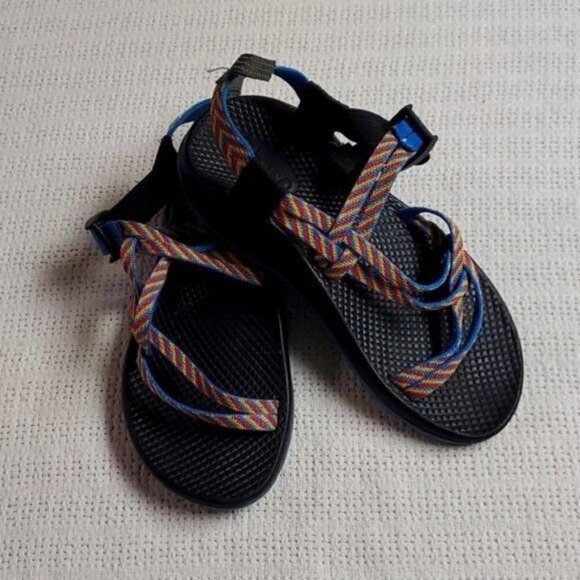Chaco Sz. 4 Colorful Rainbow Adjustable Sandals - Picture 1 of 10
